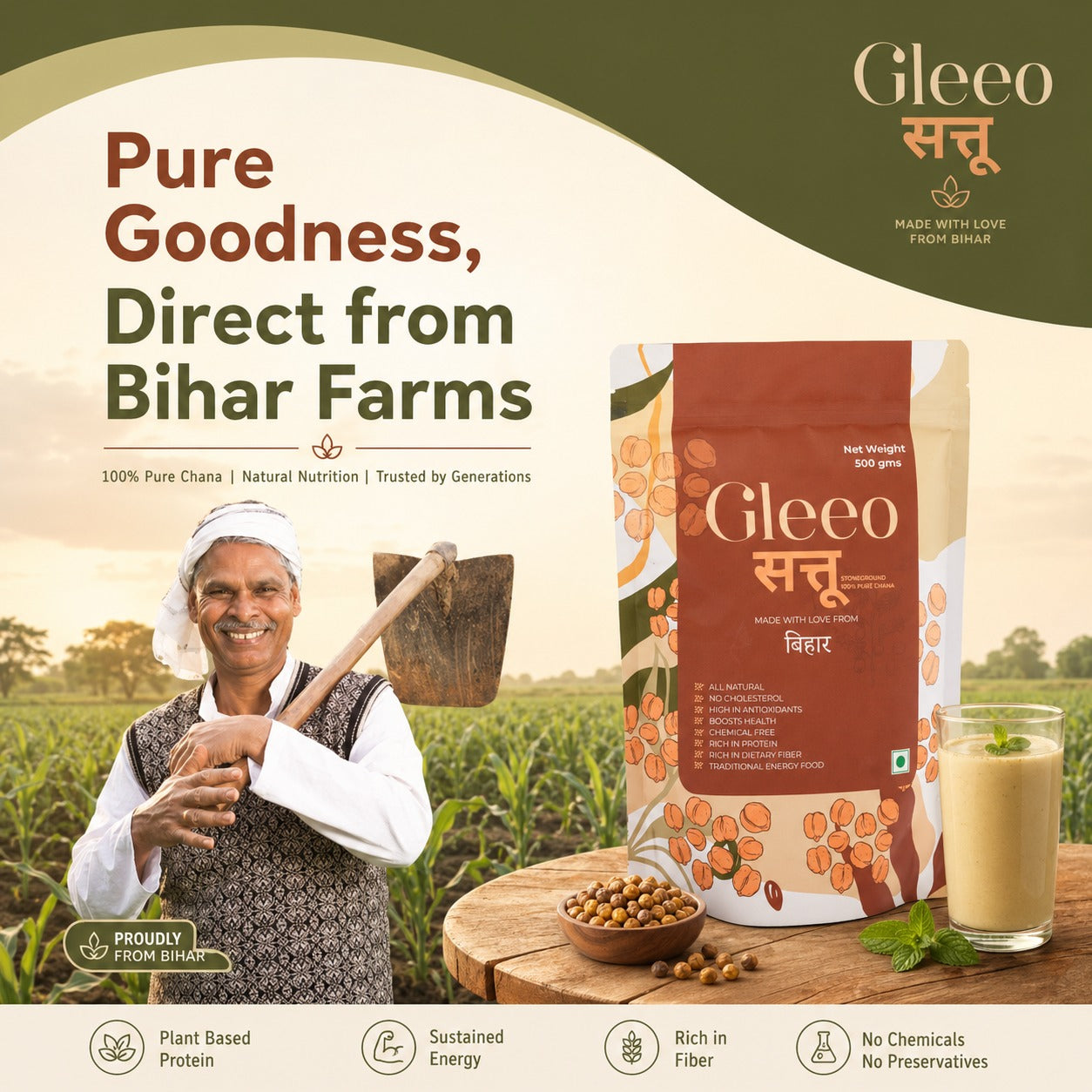 Gluten-free Sattu - Gleeo