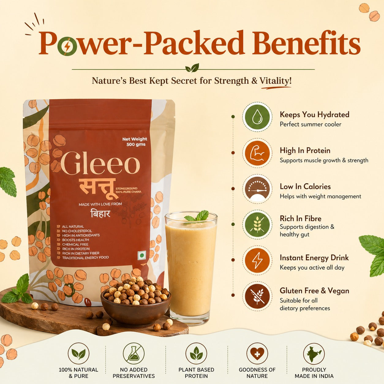Gluten-free Sattu - Gleeo